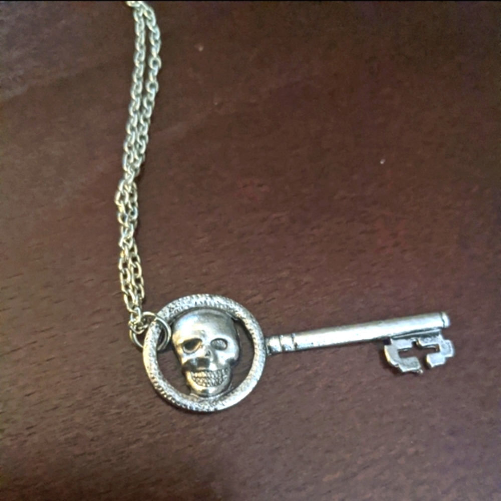 Skelton Key Design Necklace